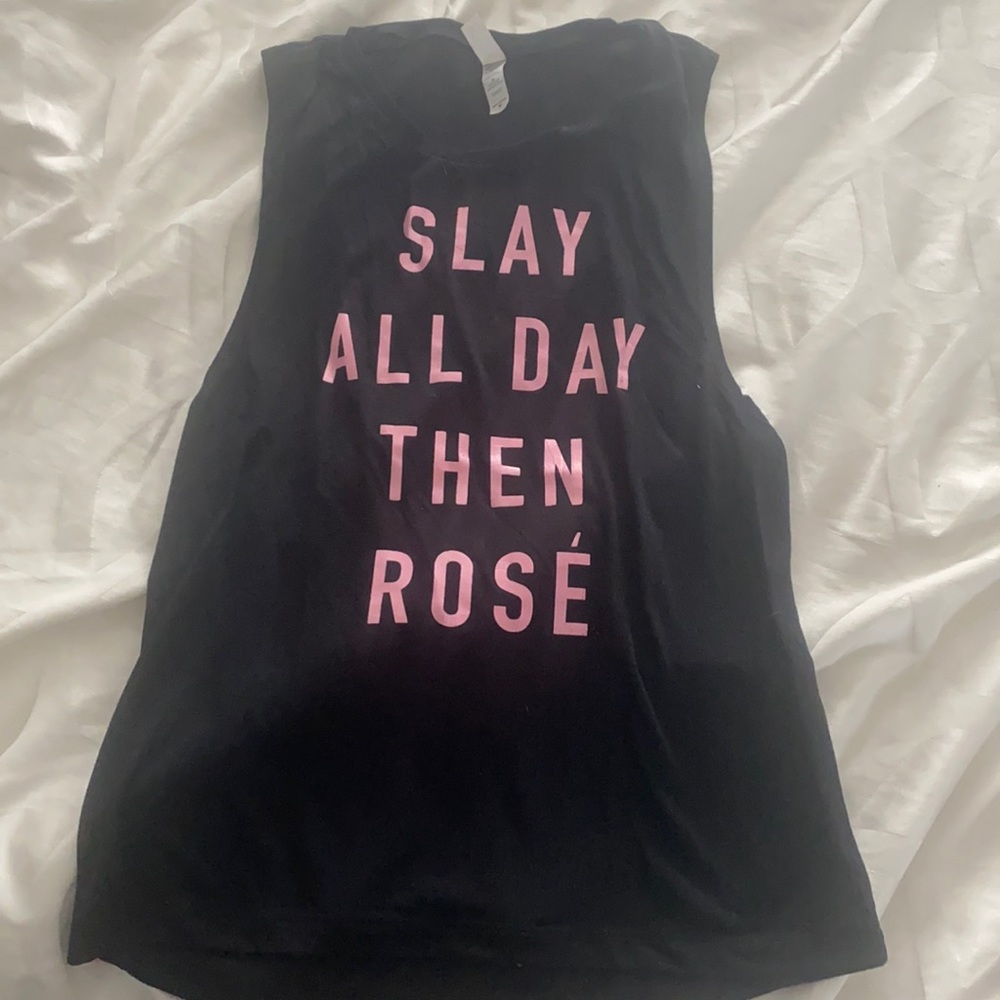 Black muscle tank